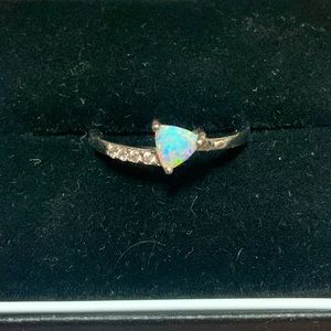Opal and Sterling Silver Ring
